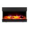 ECOSO Luxe -  Modern Black Electric Media Wall Fire - Choice of Size and Fuel Bed