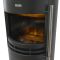 ECOSO Radiance - Modern Black Cylinder Electric Stove