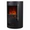 ECOSO Radiance - Modern Black Cylinder Electric Stove