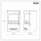ECOSO Radiance - Modern Black Cylinder Electric Stove