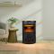ECOSO Radiance - Modern Black Cylinder Electric Stove