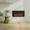 ECOSO Edge - Modern Black Wall Mounted Electric Fire - Choice of Size