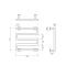 Reina Vispa - Stainless Steel Dry Electric Heated Towel Rail - 510mm x 500mm - Choice of Finish