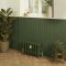 Milano Isabel - 4 Column Cast Iron Radiator - 357mm Tall - Farrow & Ball Duck Green - Multiple Sizes Available