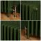 Milano Isabel - 4 Column Cast Iron Radiator - 357mm Tall - Farrow & Ball Duck Green - Multiple Sizes Available
