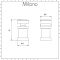 Milano Aruba - Anthracite Horizontal Radiator Brackets