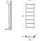 Milano Select - Chrome Designer Heated Towel Rail 1200mm x 450mm