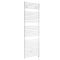 Milano Arno Electric - White Bar on Bar Heated Towel Rail 1738mm x 450mm