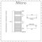 Milano Arno - Bar on Bar Chrome Heated Towel Rail 1190mm x 600mm