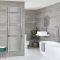 Milano Arno - Bar on Bar Chrome Heated Towel Rail 1738mm x 600mm