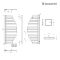 Lazzarini Way - Spinnaker - Mineral White Designer Heated Towel Rail - 1100mm x 483mm