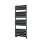 Milano Lustro - Designer Black Flat Panel Heated Towel Rail - Choice of Size