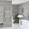 Milano Kent Electric - Curved Chrome Heated Towel Rail 1200mm x 500mm
