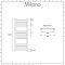 Milano Artle Electric - Straight Anthracite Heated Towel Rail 1000mm x 500mm