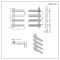 Milano Pars - White Aluminium Designer Heated Towel Rail 800mm x 500mm