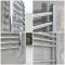 Milano Kent Electric - Curved Chrome Heated Towel Rail 1000mm x 600mm