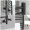 Milano Nero - Matt Black Dual Fuel Straight Heated Towel Rail 1200mm x 500mm