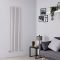 Milano Aruba - Light Grey Vertical Designer Radiator 1780mm x 472mm (Double Panel)