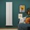 Milano Capri - White Vertical Flat Panel Double Designer Radiator 1780mm x 472mm