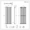 Milano Alpha - White Vertical Single Flat Panel Designer Radiator 1780mm x 560mm