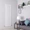 Milano Alpha - White Vertical Single Flat Panel Designer Radiator 1780mm x 560mm