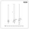 Milano x ECOSO Derwent - Minimalist Electric Traditional Heated Towel Rail 966mm x 673mm - Chrome