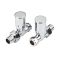 Milano - Straight Radiator Valves - Choice of Finish