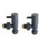 Milano - Anthracite Angled Radiator Valves