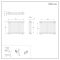 Milano Windsor - Horizontal Triple Column White Traditional Cast Iron Style Radiator - 600mm x 785mm