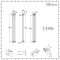 Milano Windsor - Vertical Double Column White Traditional Cast Iron Style Radiator - 1500mm x 200mm