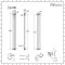 Milano Windsor - Vertical Double Column White Traditional Cast Iron Style Radiator - 1800mm x 200mm