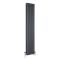 Milano Windsor - Anthracite Traditional Vertical Dual Fuel Triple Column Radiator - 1800mm x 380mm - Choice of Valve and Wi-Fi Thermostat