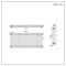 Milano Windsor - Horizontal Triple Column White Traditional Radiator - 600mm x 1415mm