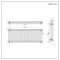 Milano Windsor - Lacquered Raw Metal Traditional Horizontal Triple Column Radiator - 600mm x 1595mm