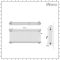 Milano Windsor - White Traditional Horizontal Four Column Radiator - 600mm x 1415mm