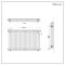 Milano Windsor - Lacquered Raw Metal Traditional Horizontal Triple Column Radiator - 750mm x 1190mm