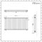 Milano Windsor - Lacquered Raw Metal Traditional Horizontal Triple Column Radiator - 750mm x 1415mm