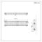 Milano Windsor - Horizontal Triple Column White Traditional Radiator - 300mm x 1415mm