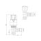 Milano Liquid Filled White Thermostatic Radiator Valve and Lockshield Valve Pack