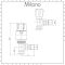 White Thermostatic Control Angled Designer Radiator Valves Pair 15mm
