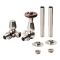 Milano Windsor - Traditional Thermostatic Corner Radiator Valve and Pipe Sleeve Set - Choice of Finish