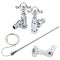 Milano Elizabeth - White Traditional Dual Fuel Heated Towel Rail - 930mm x 620mm - Choice of Wi-Fi Thermostat and Cable Cover