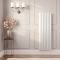 Milano Aruba - Modern White Vertical Designer Radiator 1400mm x 472mm (Double Panel)