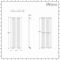 Milano Aruba - Modern White Vertical Designer Radiator 1400mm x 472mm (Single Panel)