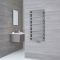 Terma ZigZag - Silver Vertical Heated Towel Rail 1070mm x 500mm