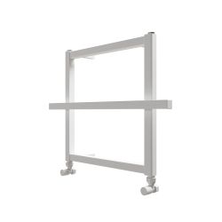 Carisa Ajax - Aluminium Heated Towel Rail - 450mm x 600mm - White