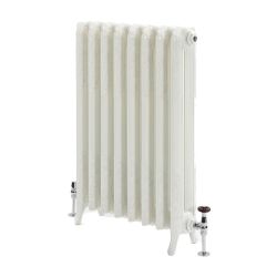 Milano Beatrix - Cast Iron Radiator - 510mm Tall - Porcelain White - Multiple Sizes Available