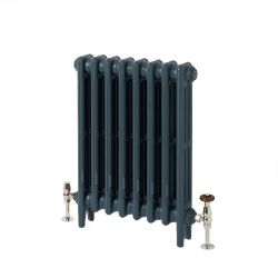 Milano Mercury - 3 Column Cast Iron Radiator - 560mm Tall - Farrow & Ball Hague Blue - Multiple Sizes Available