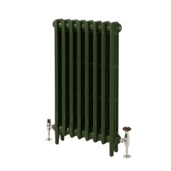 Milano Mercury - 3 Column Cast Iron Radiator - 860mm Tall - Farrow & Ball Duck Green - Multiple Sizes Available