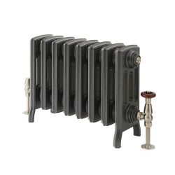 Milano Isabel - Cast Iron Radiator - 357mm Tall - Antique Silver - Multiple Sizes Available